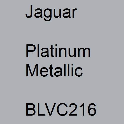 Jaguar, Platinum Metallic, BLVC216.